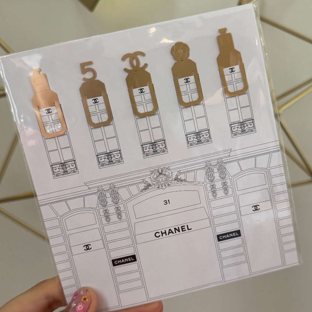 CHANEL Bookmarks Set of 5 NEW